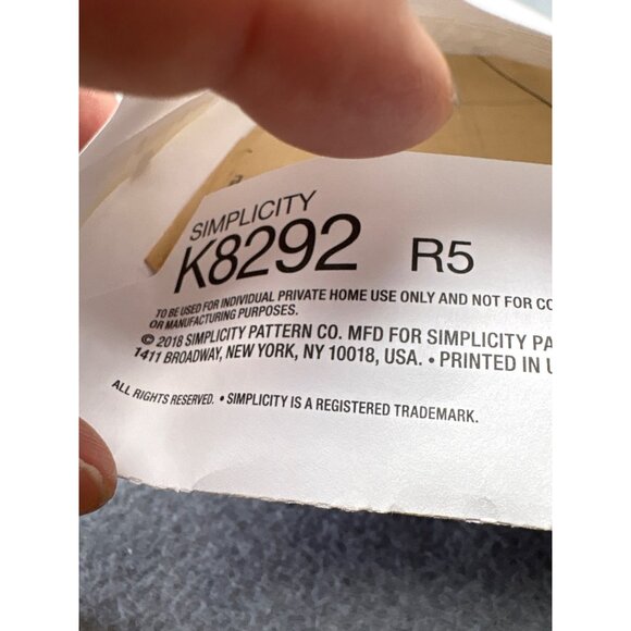 Simplicity K8292 Misses Dress Sewing Pattern Size 14 16 18 20 22 Uncut 2018 - Picture 4 of 6